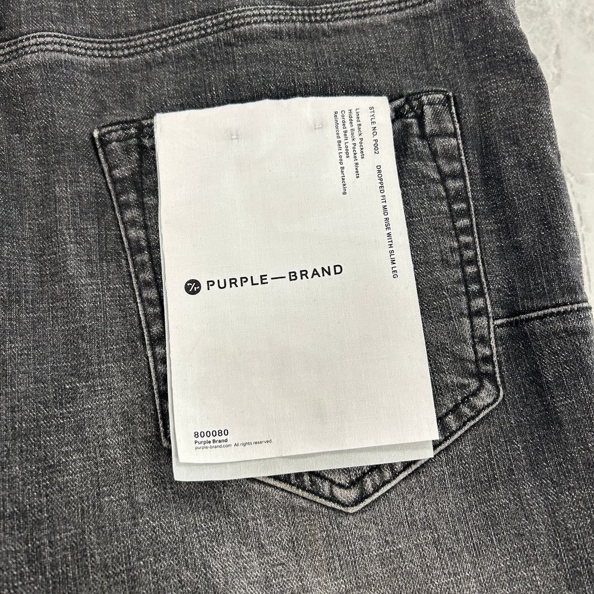 Purple Brand Grey Wash Denim - view 4