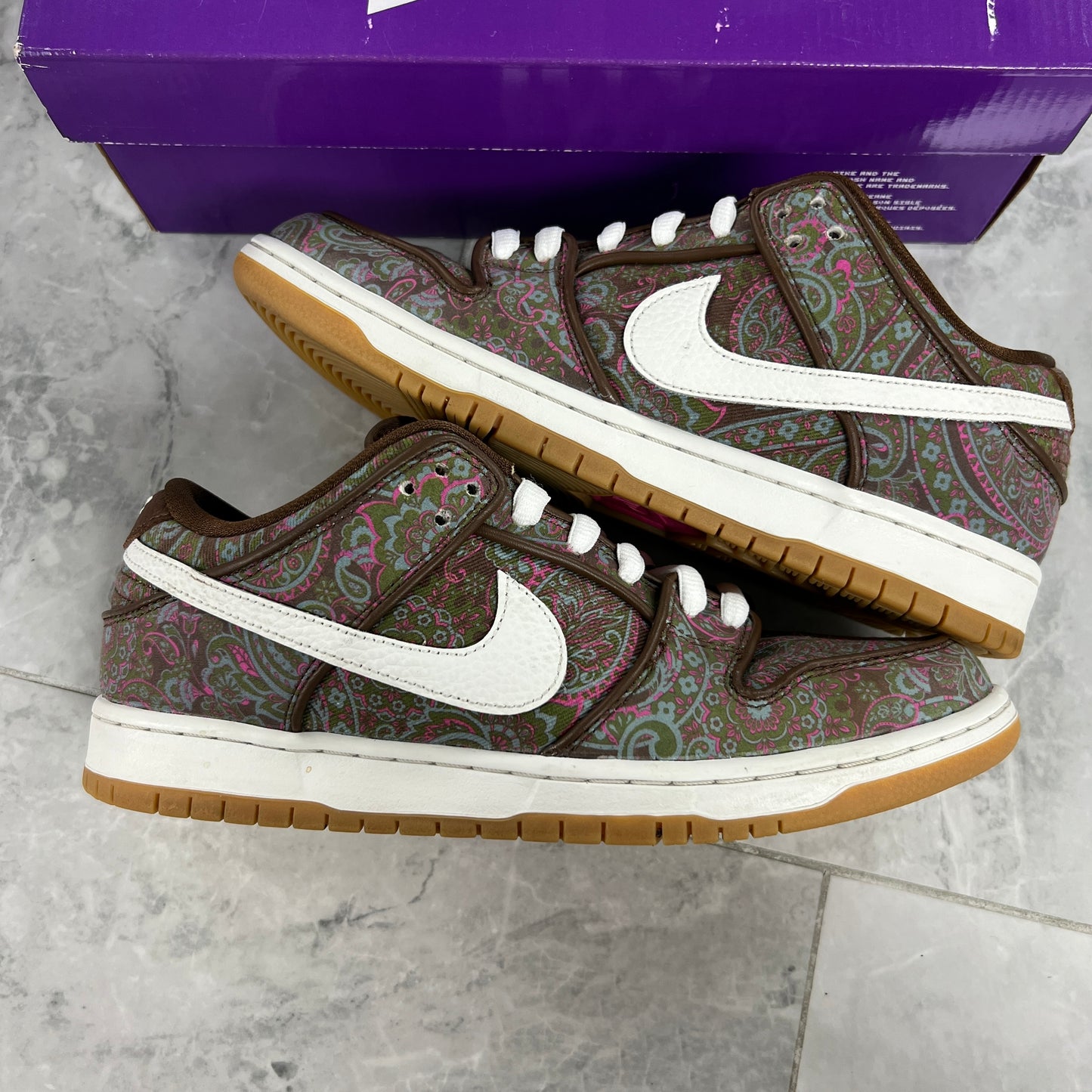 Nike SB Dunk Low Pro Paisley Brown (Used)(Rep Box)