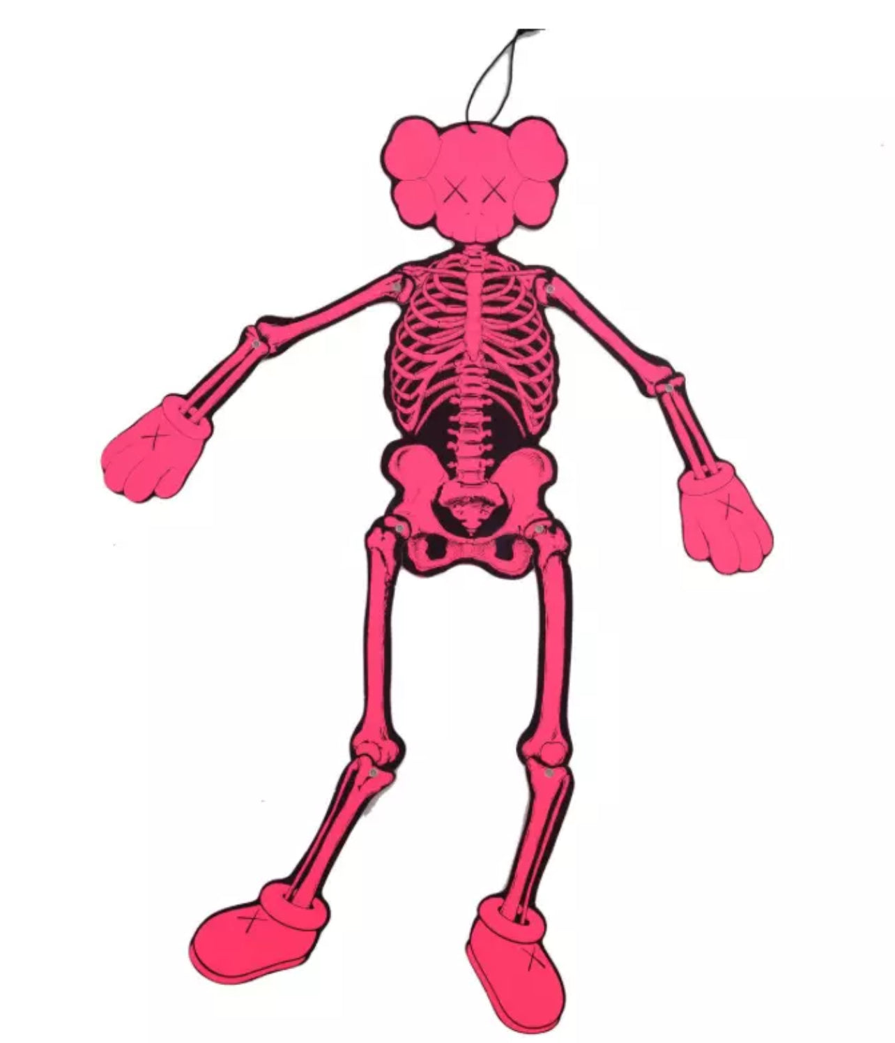 KAWS Companion PINK Skeleton (2021) Decoración colgante conjunta