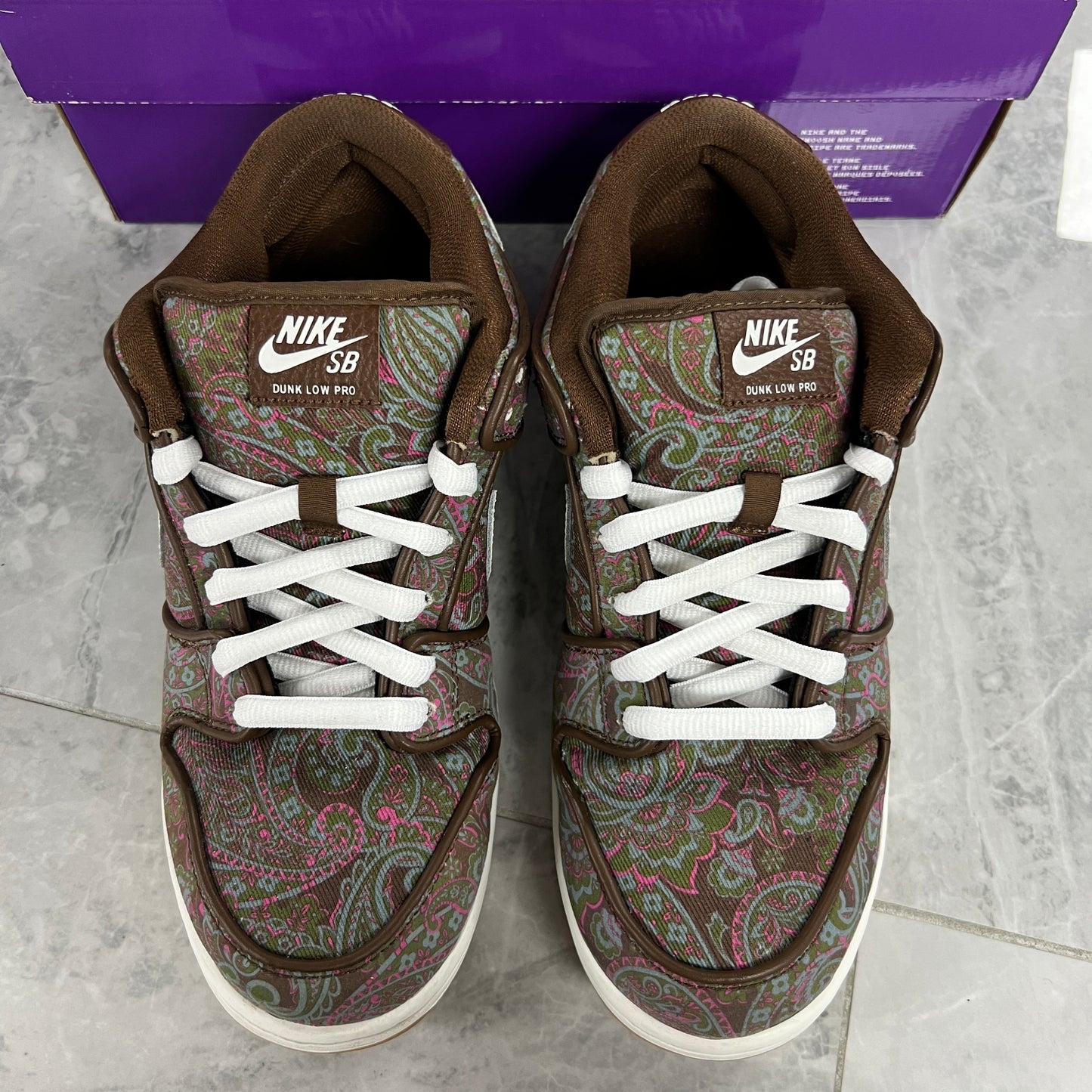 Nike SB Dunk Low Pro Paisley Brown (Used)(Rep Box)