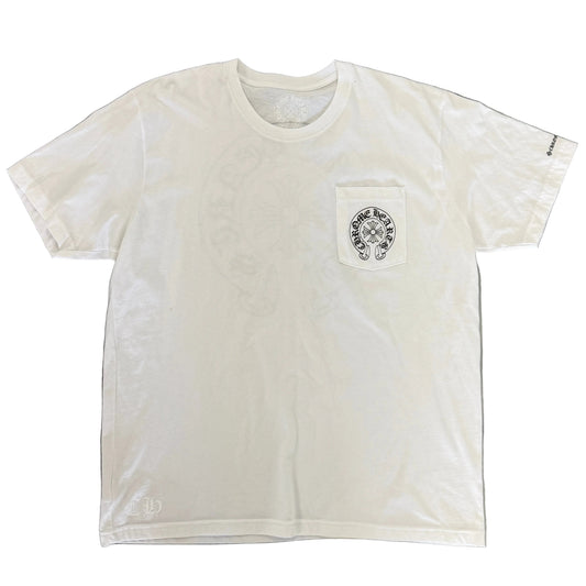 Chrome Hearts Horseshoe Logo White Tee