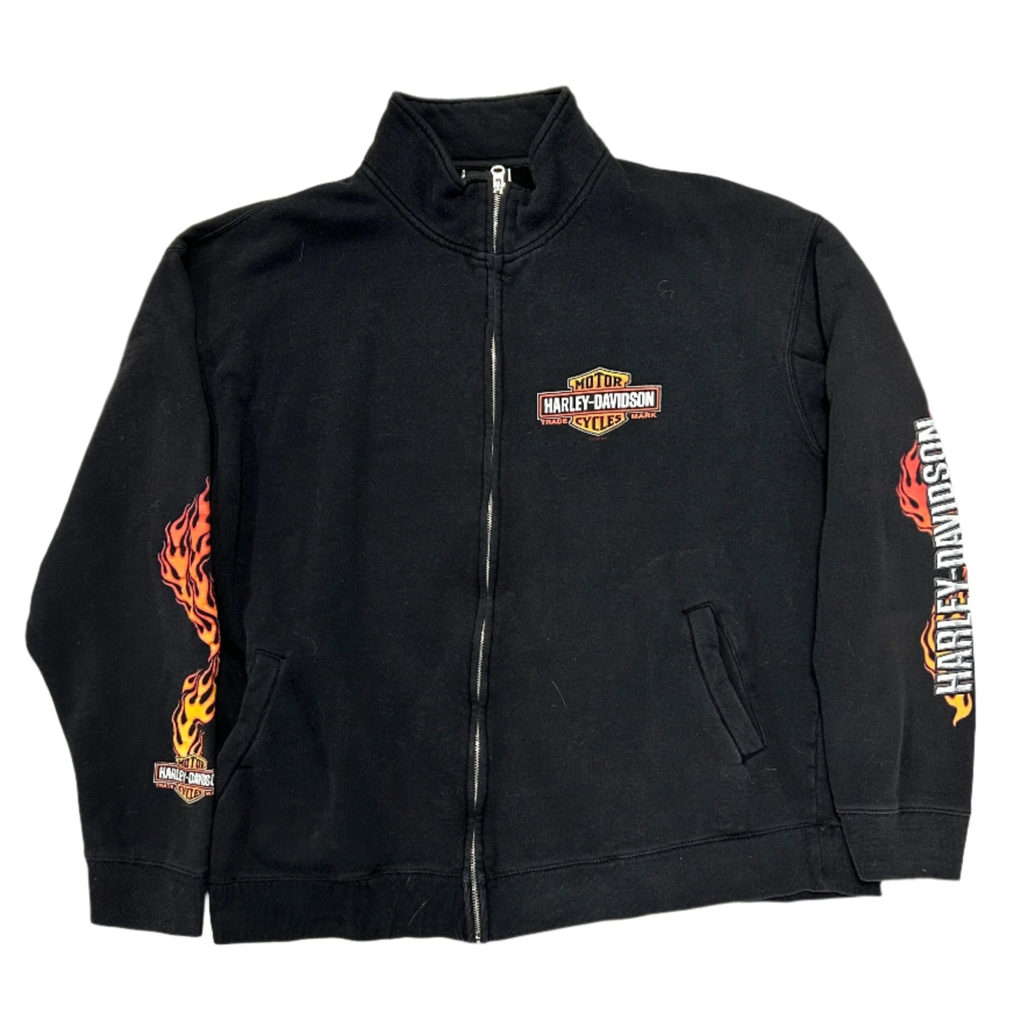 Harley Davidson Gateway Flame Sleeve Zip Up