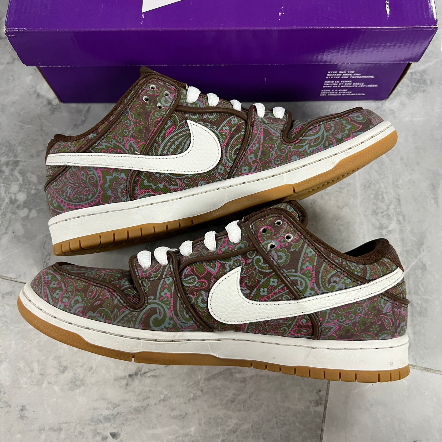 Nike SB Dunk Low Pro Paisley Brown (Used)(Rep Box)