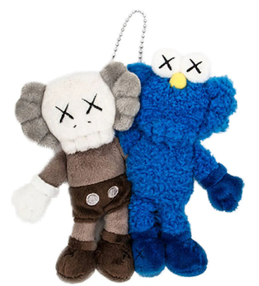 KAWS Seeing/Watching Plush Keychain Grey/Blue