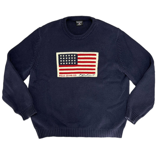 Polo Ralph Lauren Vintage Knit Flag Sweater