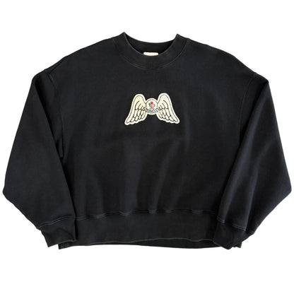 Moncler X Palm Angels Black Crewneck Sweatshirt