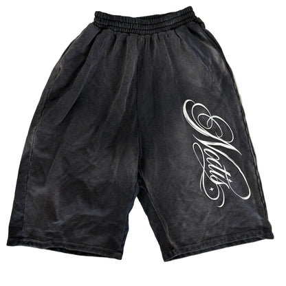 Notics Script Logo 3/4 Sweat Shorts
