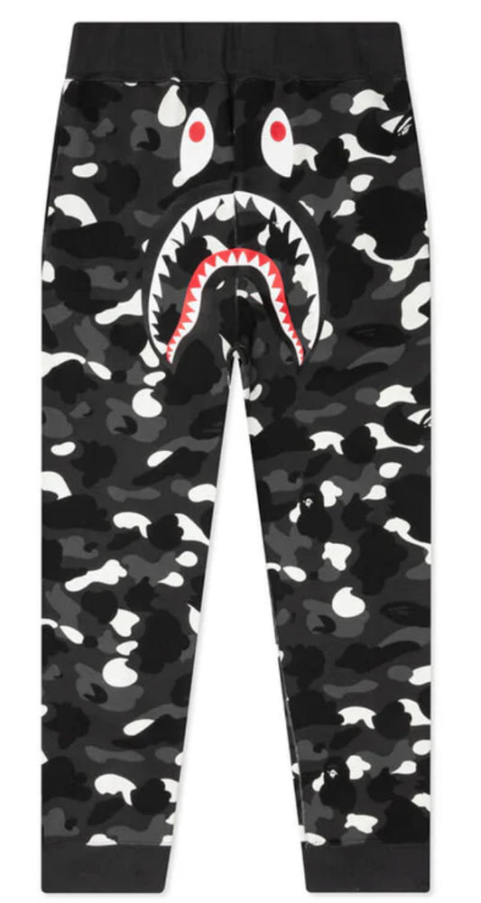 Bape City Camo Glow In The Dark Shark Sweatpants