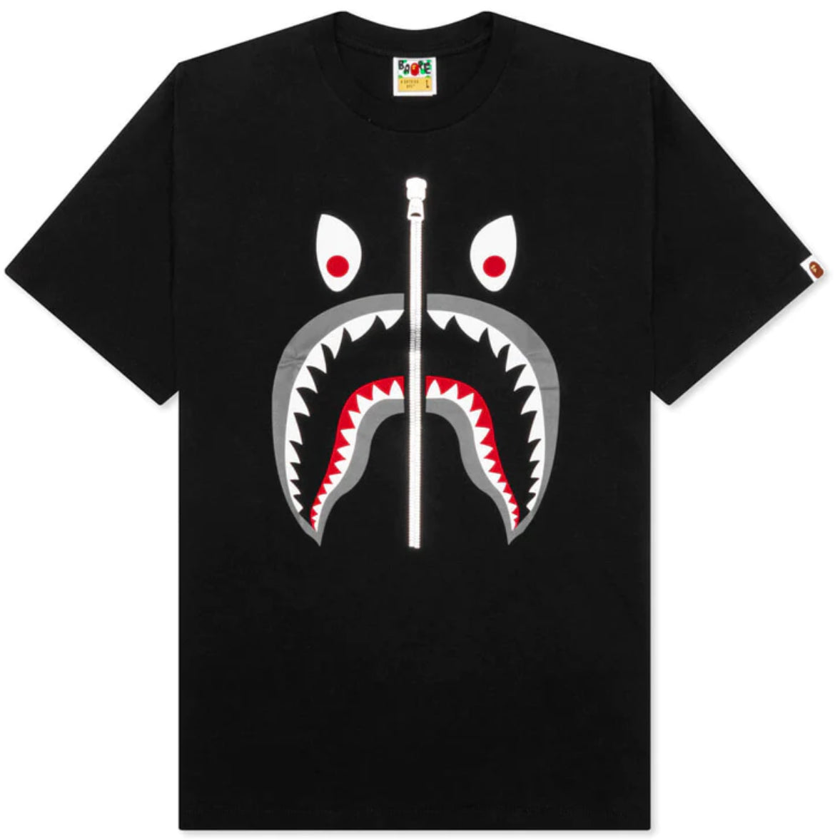 Bape Mad Shark Tee Gray/Black