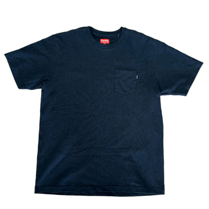Supreme Navy Small Logo Pocket Tee