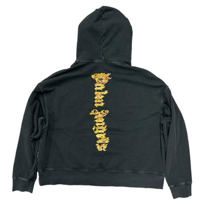 Palm Angels Burning Palm Hoodie Black