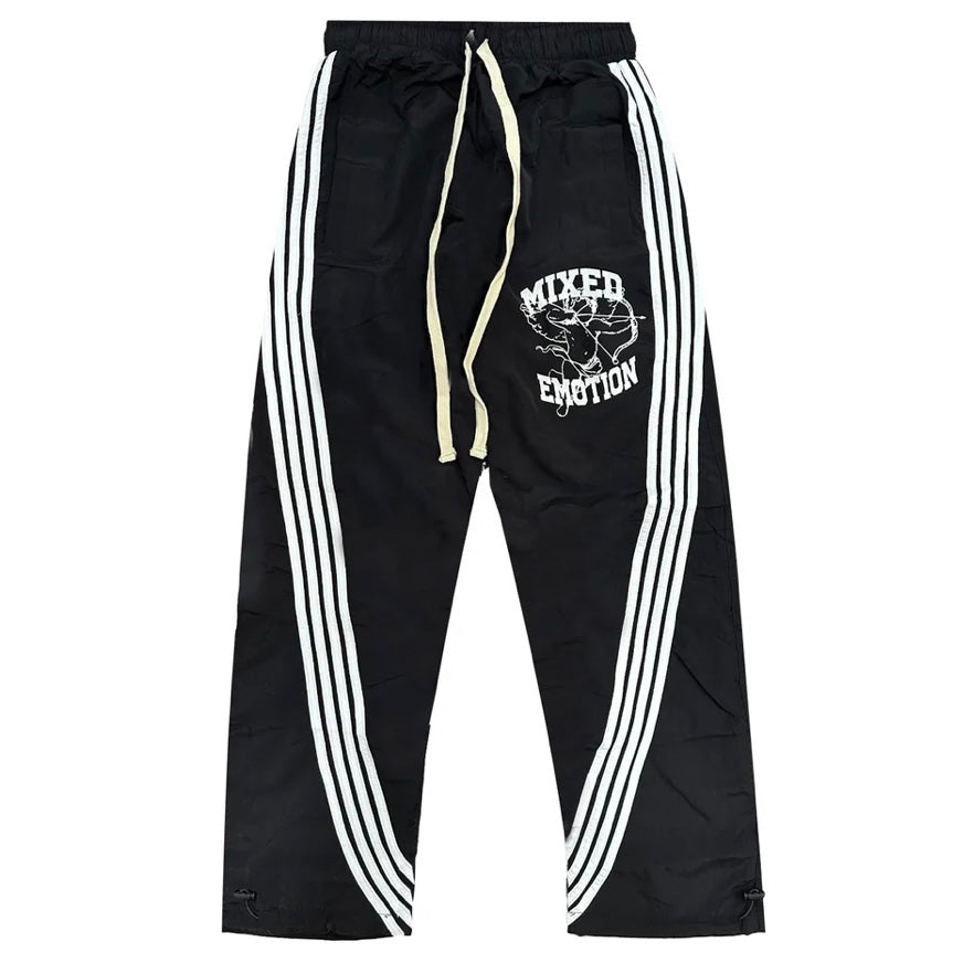 Mixed Emotions Black Comfort Windbreaker Pants