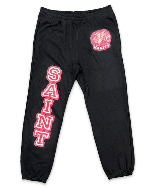 Saint Vanity Sweatpants black/red