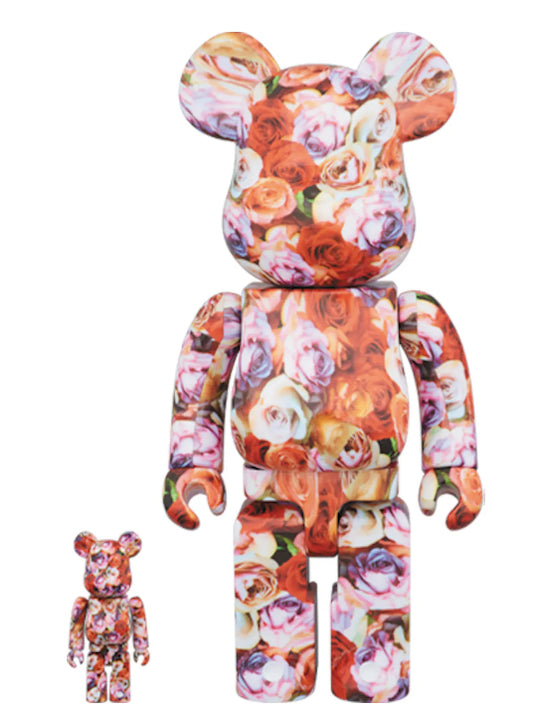 Bearbrick Mika Ninagawa Rose 100% & 400% Set Red