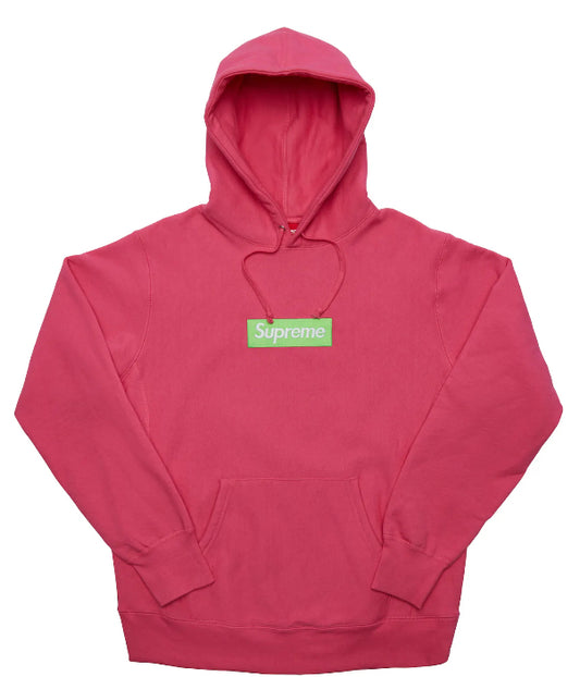 Supreme Box Logo Hooded Sweatshirt (FW17) Magenta