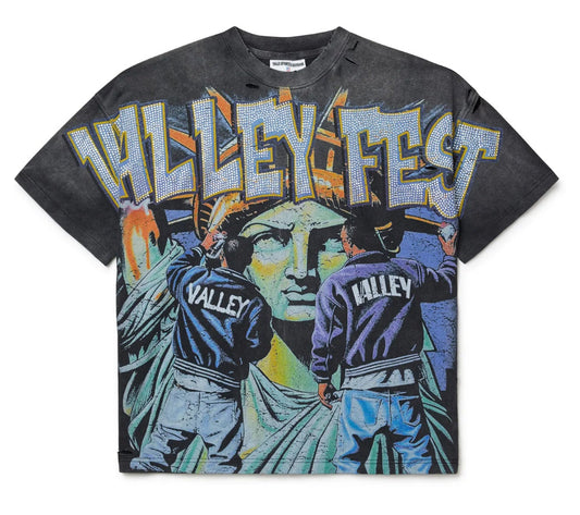 VALE FOREVER BLING GRAFFITI TEE