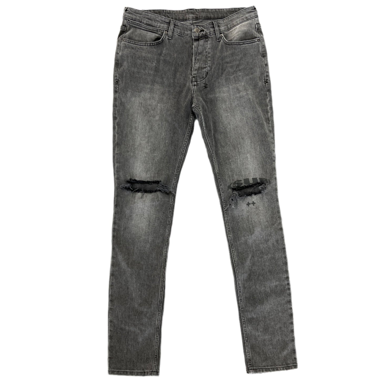 Ksubi Van Winkle Moncklome Grey Denim Jeans