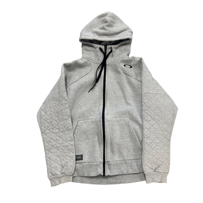 Oakley Full Zip Up Hoodie Grey