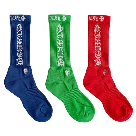 Chrome Hearts Script Logo Socks
