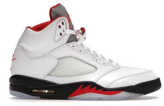 Jordan 5 Retro Fire Red Silver Tongue (2020)(USED)(NO BOX)