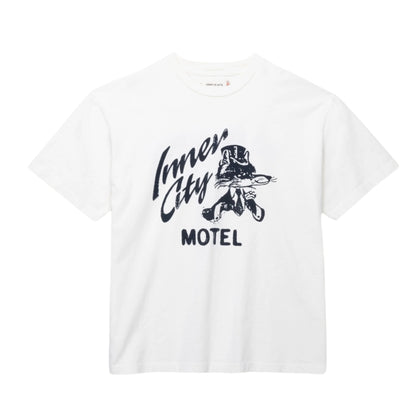 HTG INNER CITY MOTEL SS TEE- WHITE