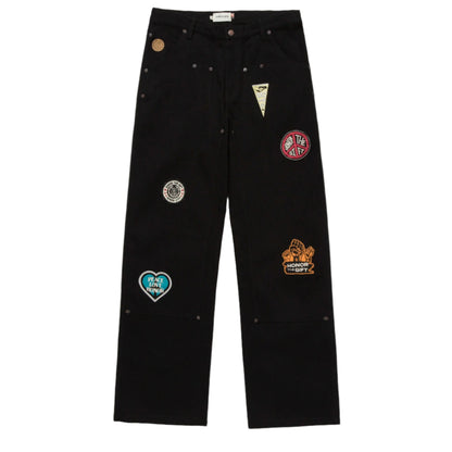 HTG PATCH CARPENTER PANT- BLACK
