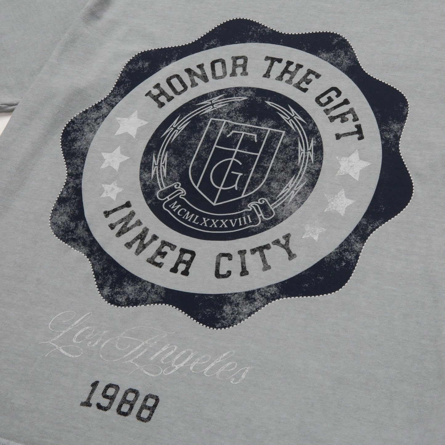 HTG SEAL LOGO TEE- STONE