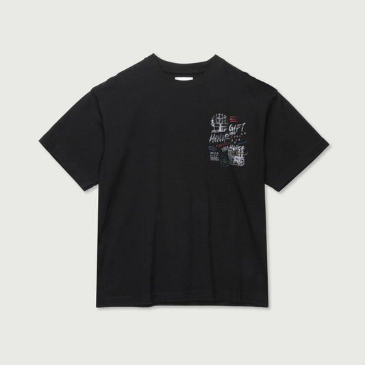 HTG VIBE HIGHER SS TEE- BLACK