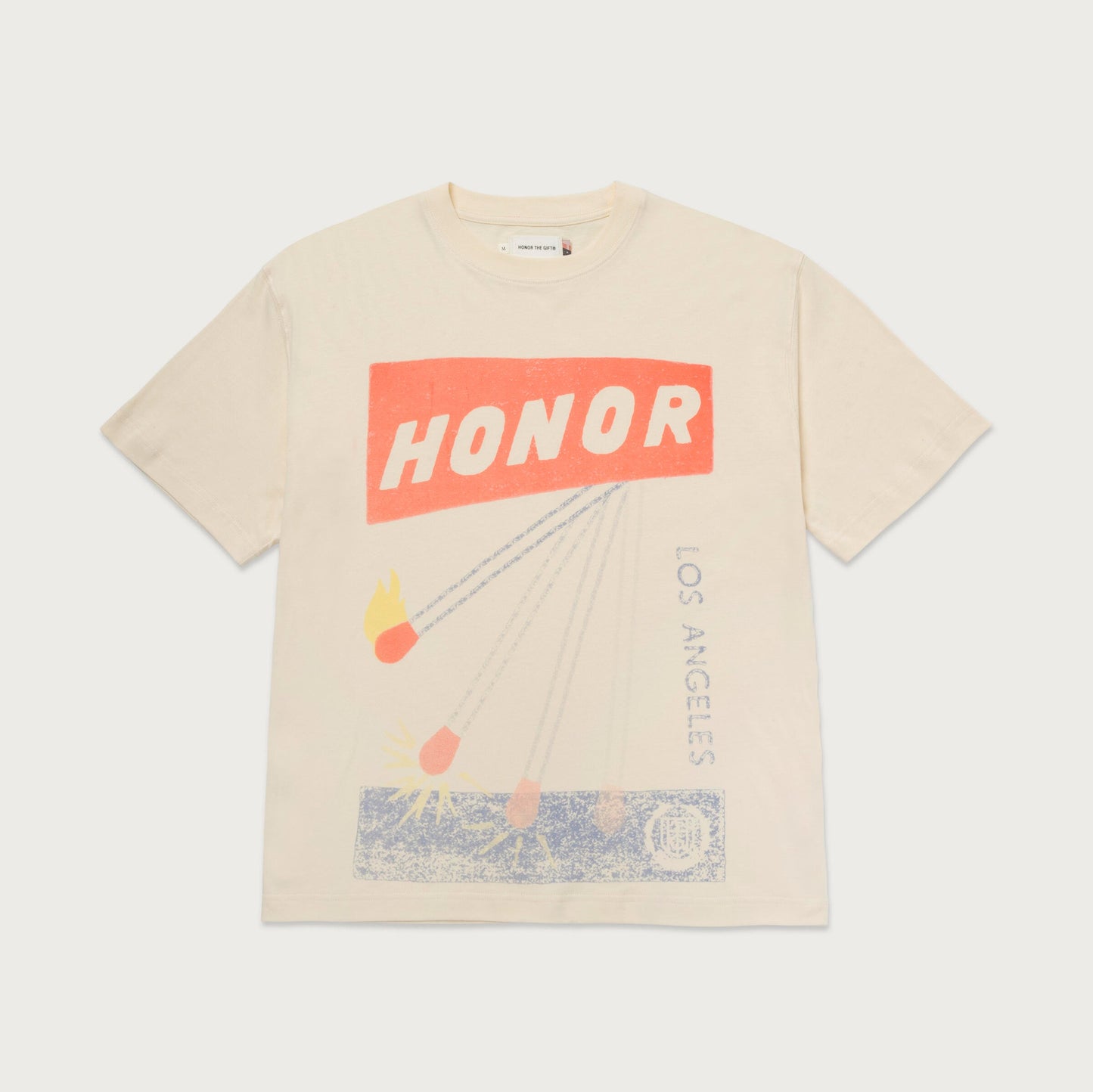 HTG MATCH BOX SS TEE- WHITE