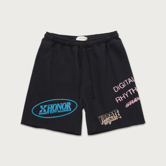 HTG STUDIO TERRY SHORT - BLACK