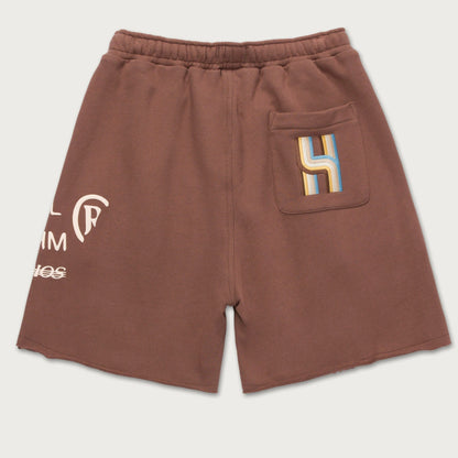 HTG STUDIO TERRY SHORT - BROWN