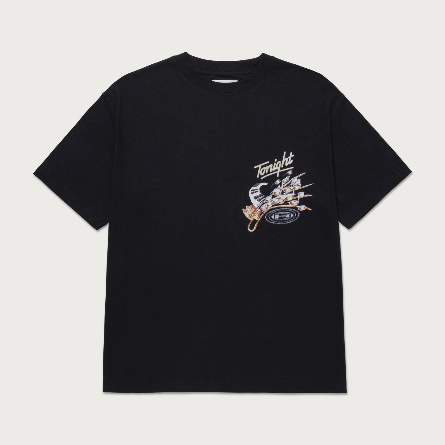 HTG TONIGHTS MUSIC TEE - BLACK