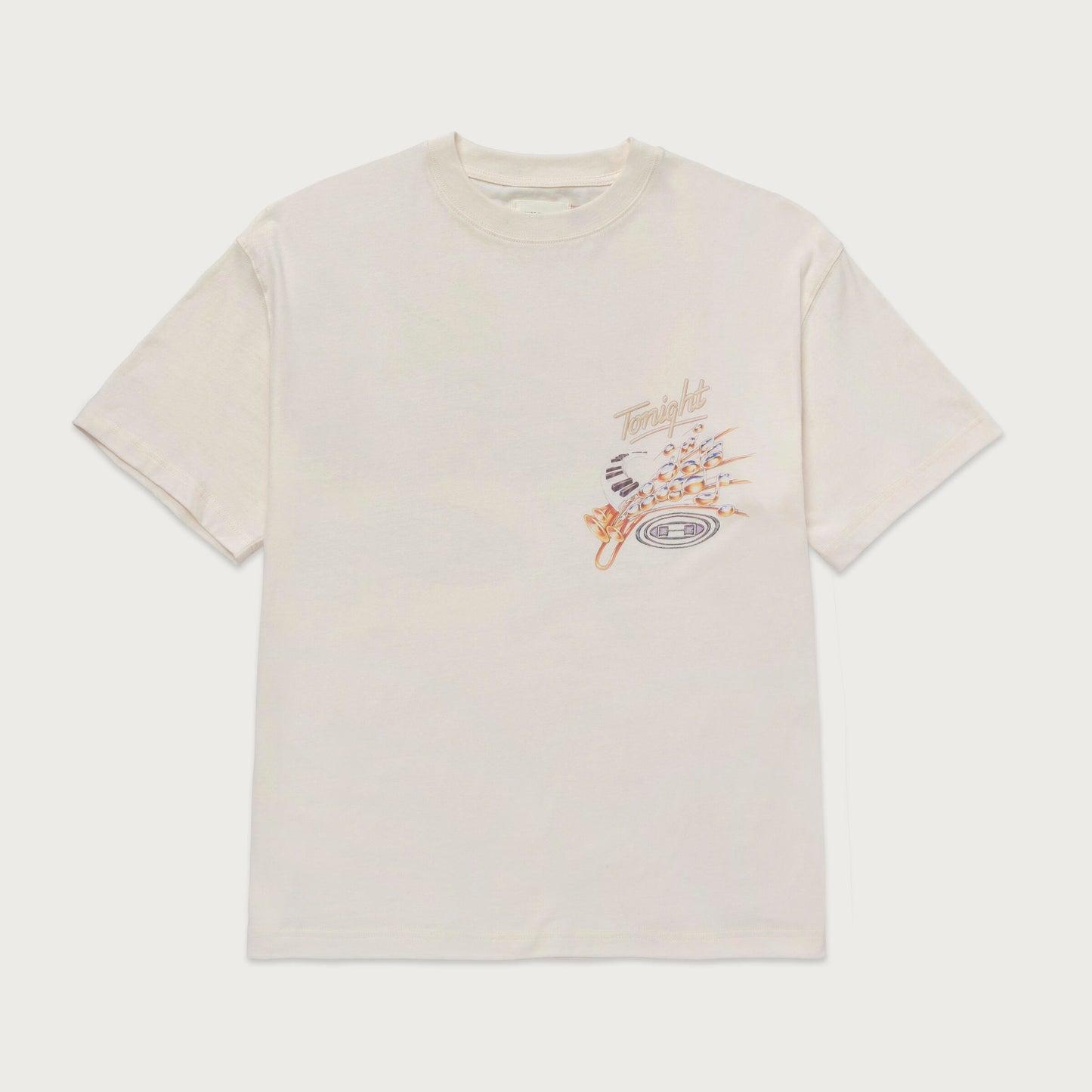 HTG TONIGHTS MUSIC TEE - CREAM