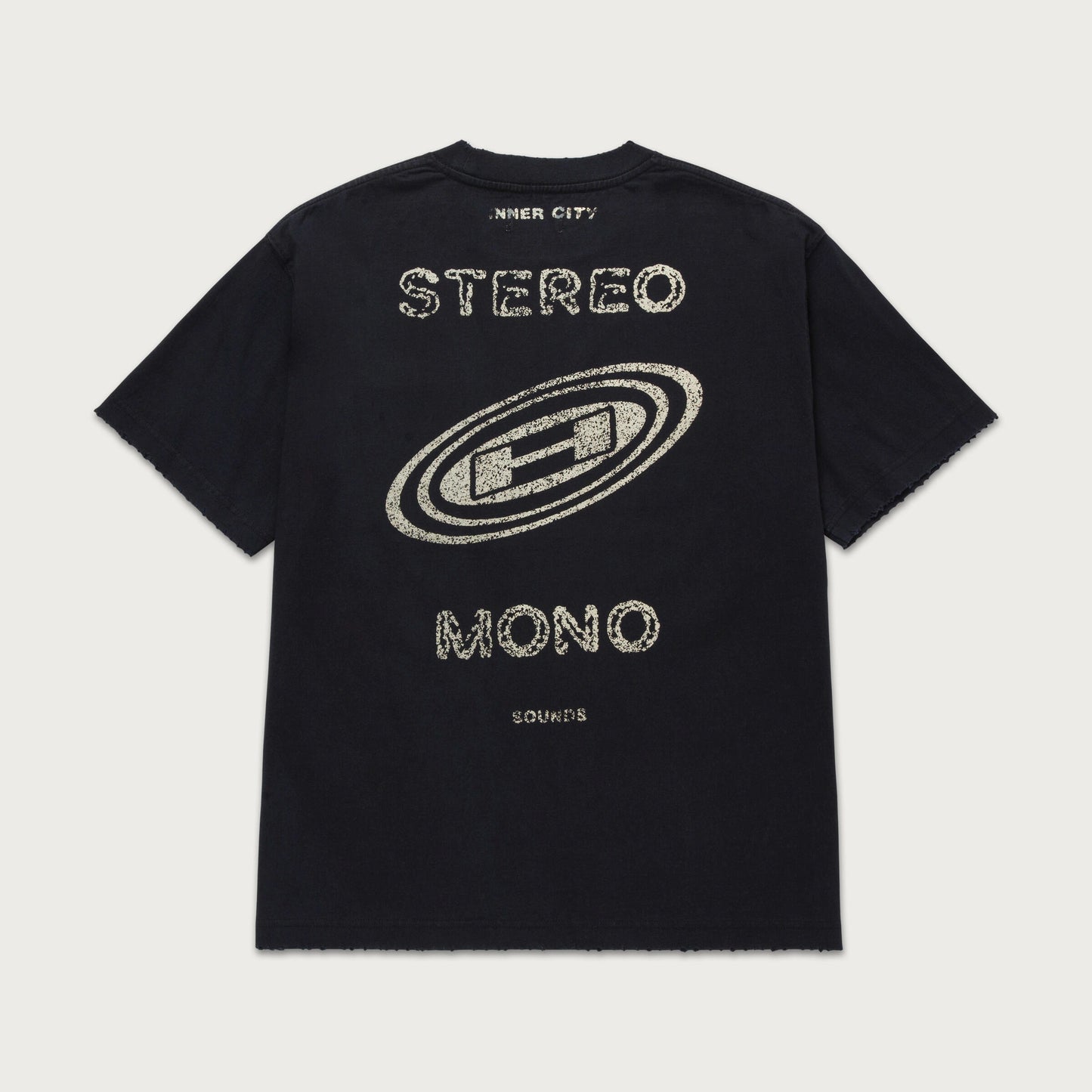 HTG STEREO MONO TEE - BLACK