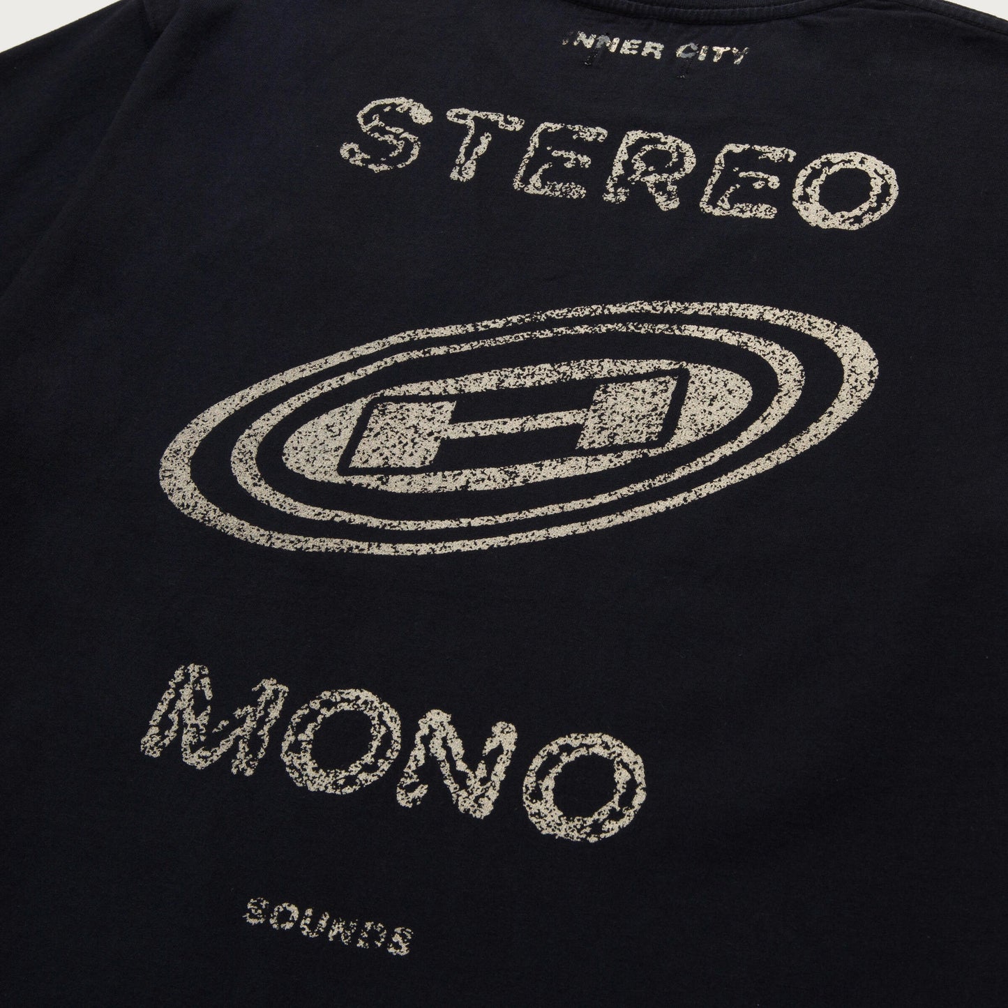 HTG STEREO MONO TEE - BLACK