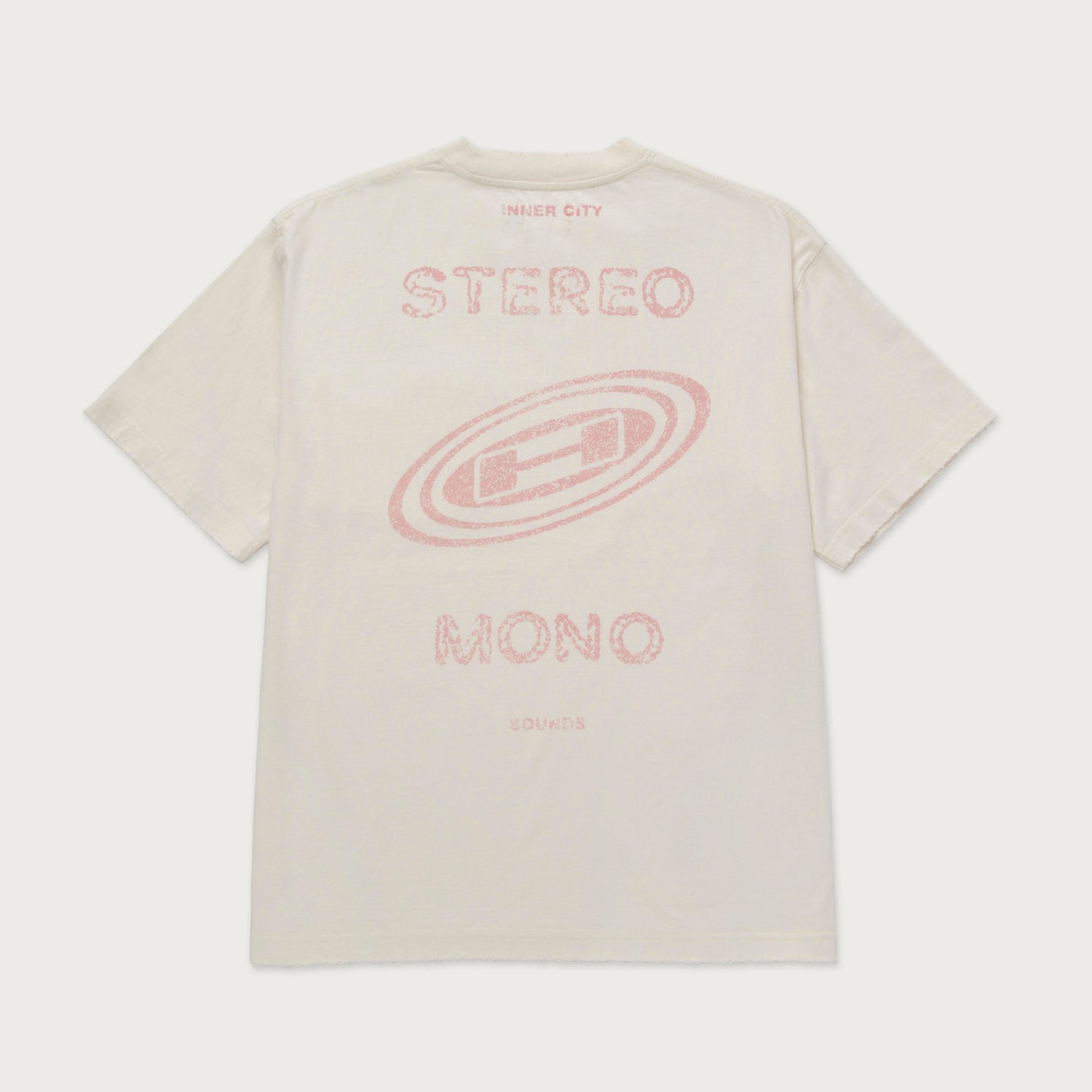 HTG STEREO MONO TEE - CREAM