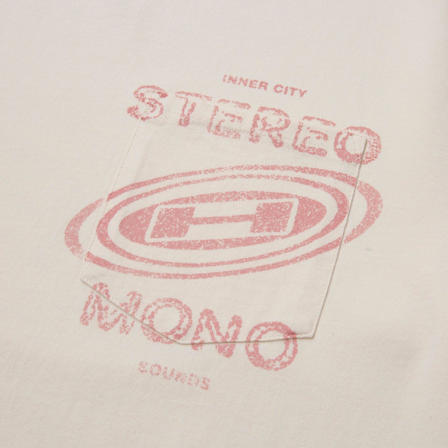 HTG STEREO MONO TEE - CREAM