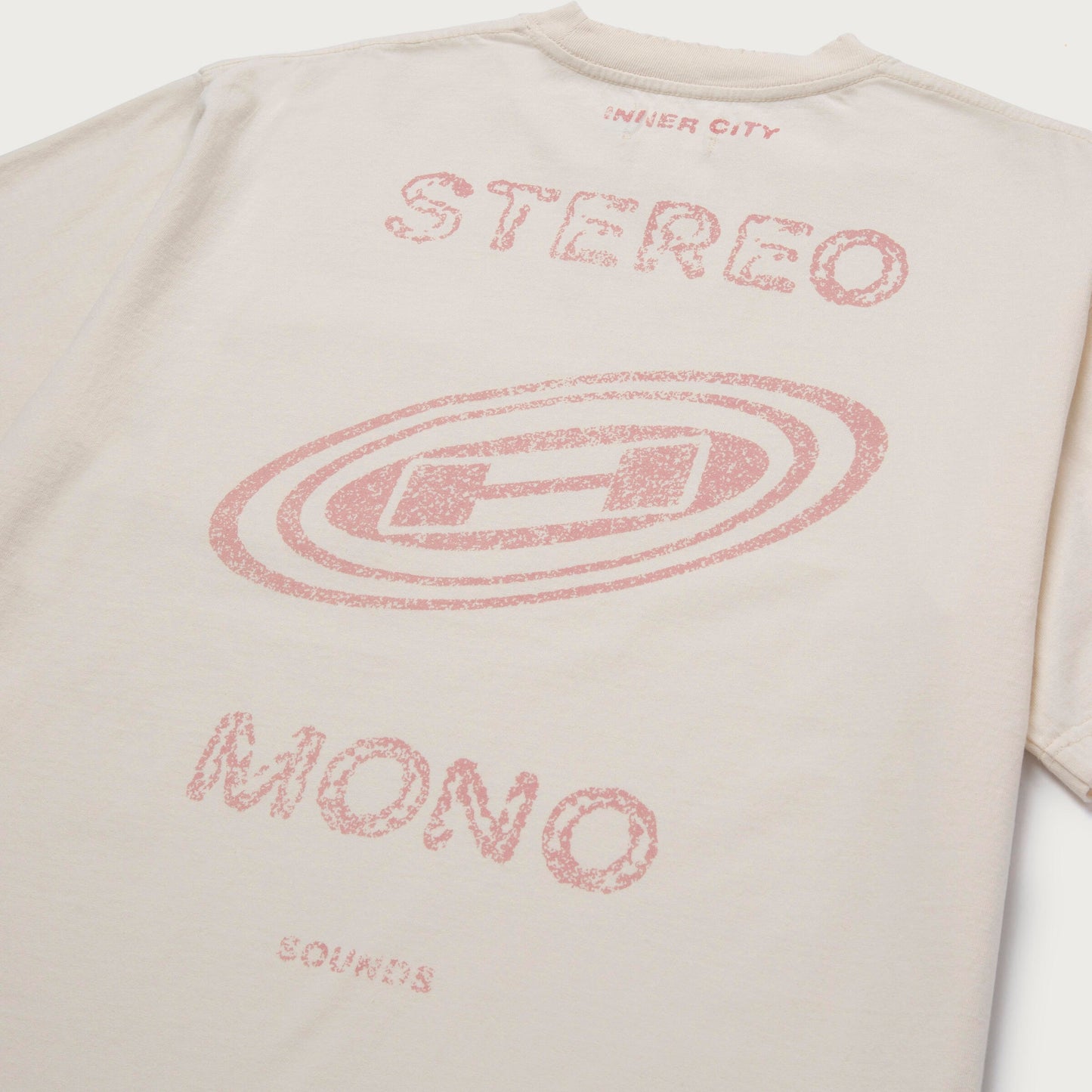 HTG STEREO MONO TEE - CREAM