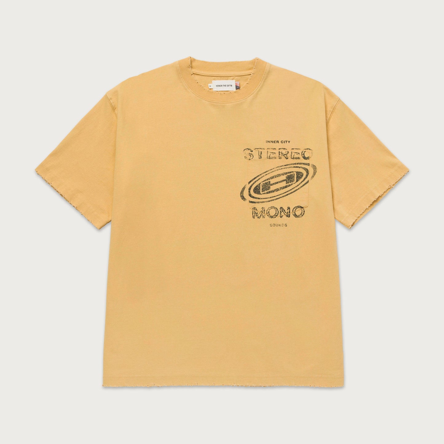 HTG STEREO MONO TEE - YELLOW