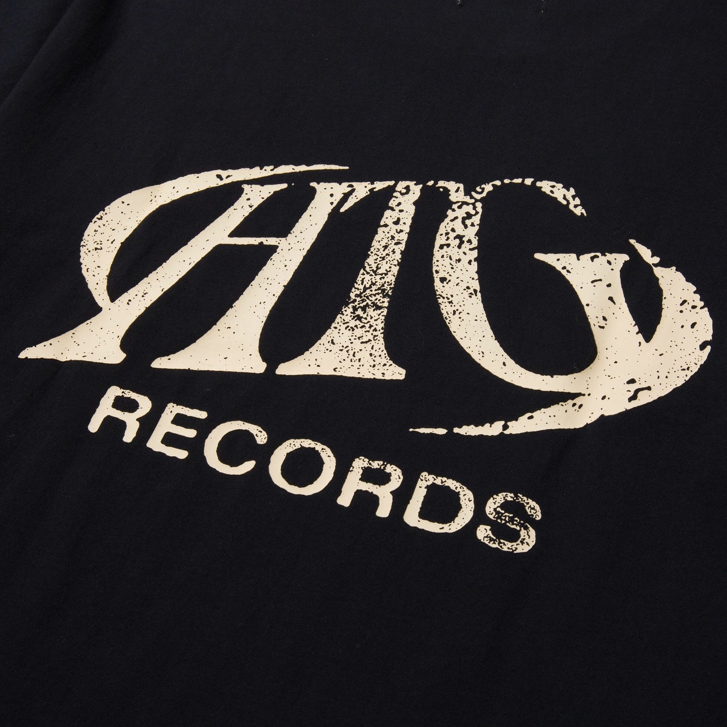 HTG RECORDS OVAL LOGO TEE - BLACK