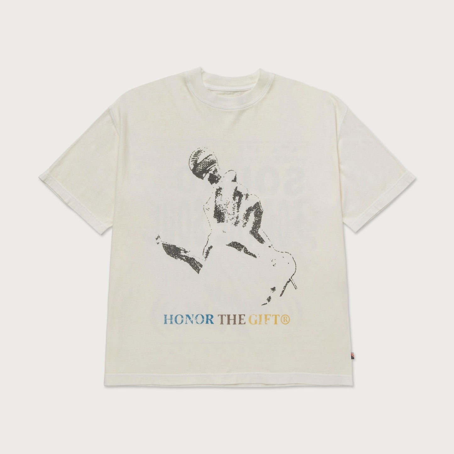 HTG LIVE AND DIRECT TEE - CREAM