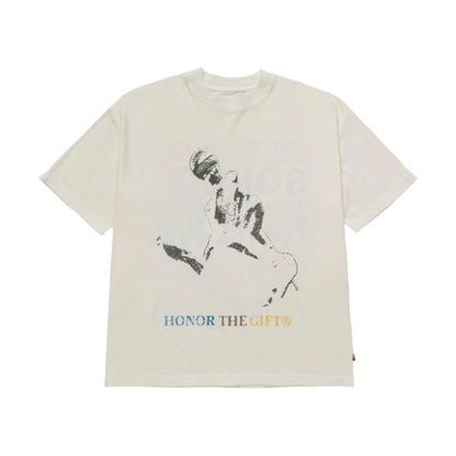 HTG LIVE AND DIRECT TEE - CREAM