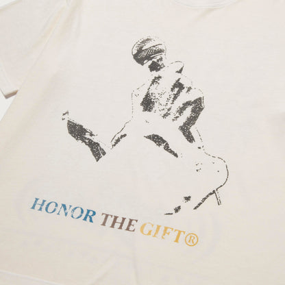 HTG LIVE AND DIRECT TEE - CREAM