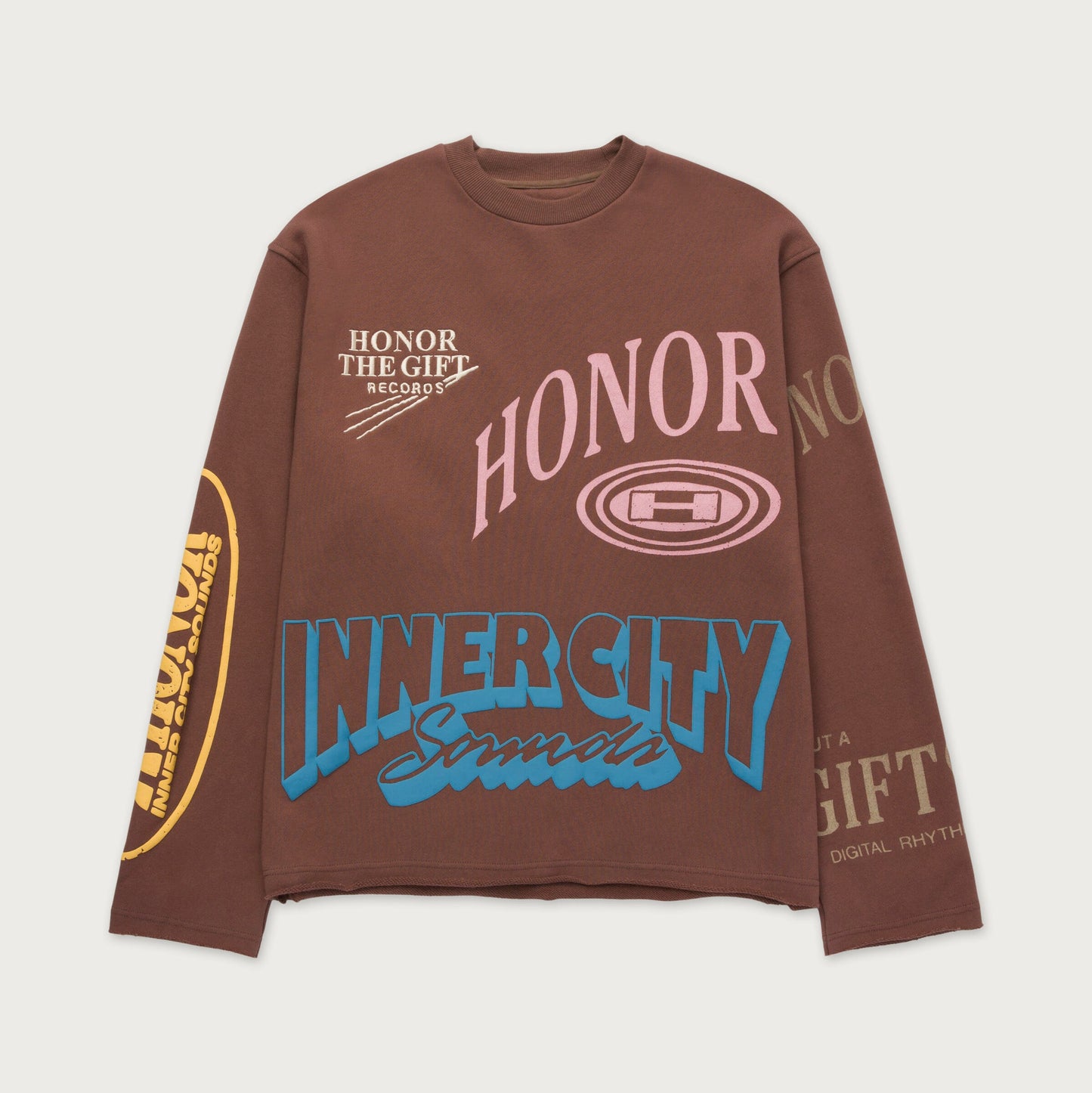 HTG STUDIO CREWNECK 2.0 - BROWN