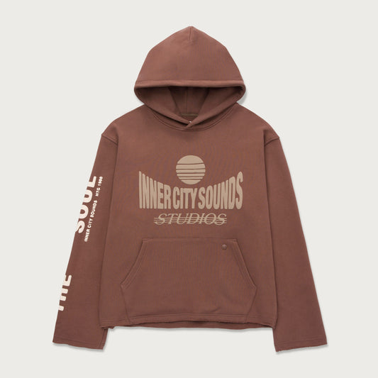 HTG STUDIO HOODIE - BROWN