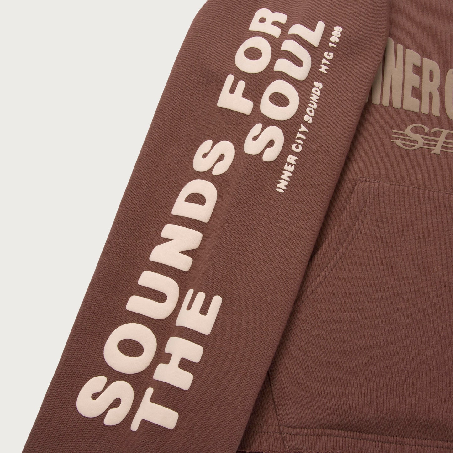 HTG STUDIO HOODIE - BROWN