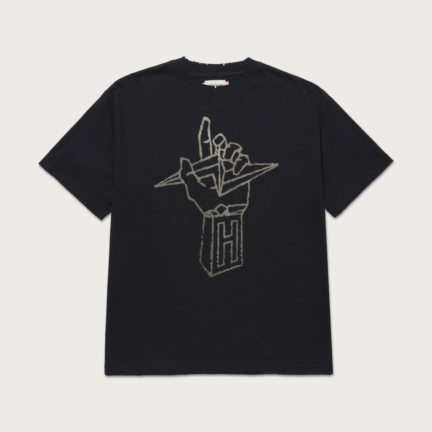 HTG LIGHTNING HAND TEE - BLACK