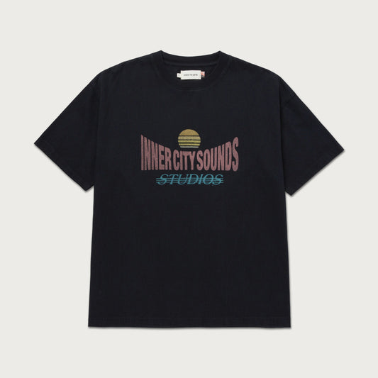 HTG INNER CITY SOUNDS TEE - BLACK