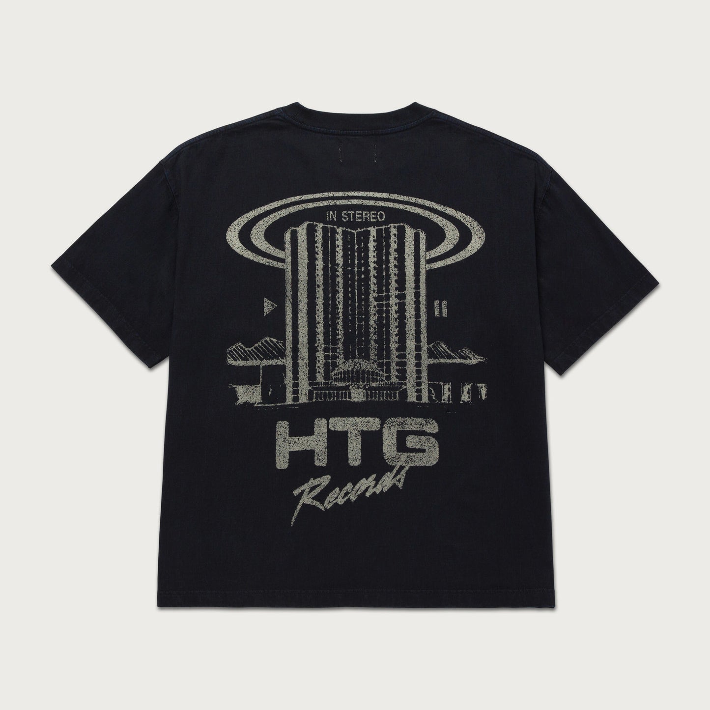 HTG RECORDS TEE - BLACK