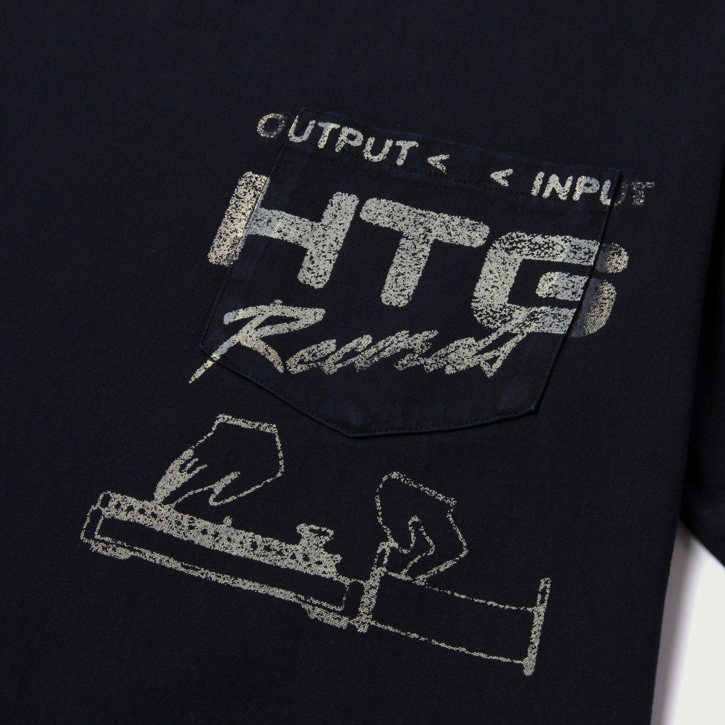 HTG RECORDS TEE - BLACK